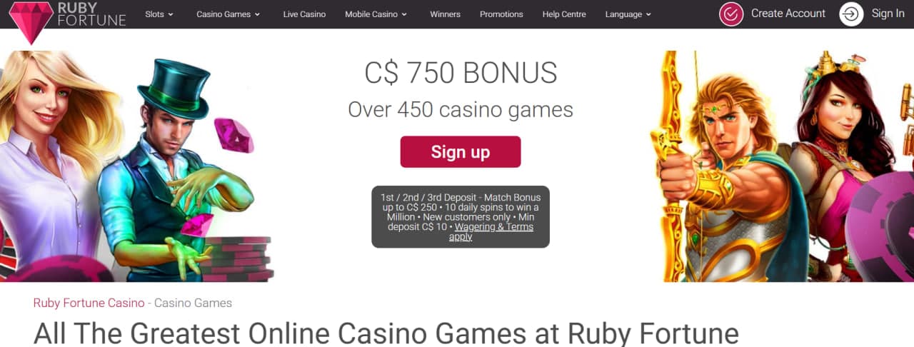 Ruby Fortune Casino review